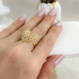 Anillo ajustable corazón