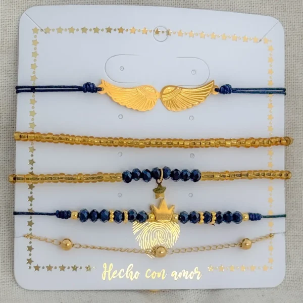 Set x 5 pulseras dije ala - Image 2