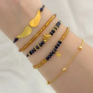 Set x 5 pulseras dije ala