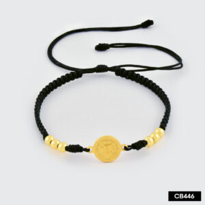 Pulsera tejida San Benito. Herraje: 1cm (Ajustable)