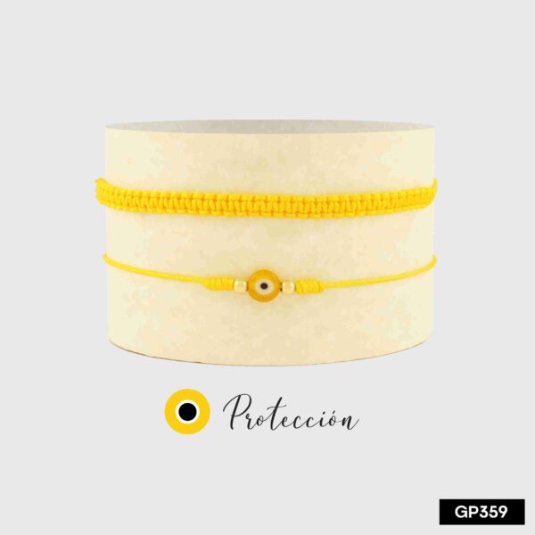 Set x 2 pulseras ojo turco 6mm (Ajustables) - Image 2