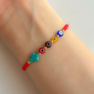 Pulsera ojo turco ajustable