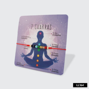 Pulsera tejida 7 chakras 5mm (Ajustable)