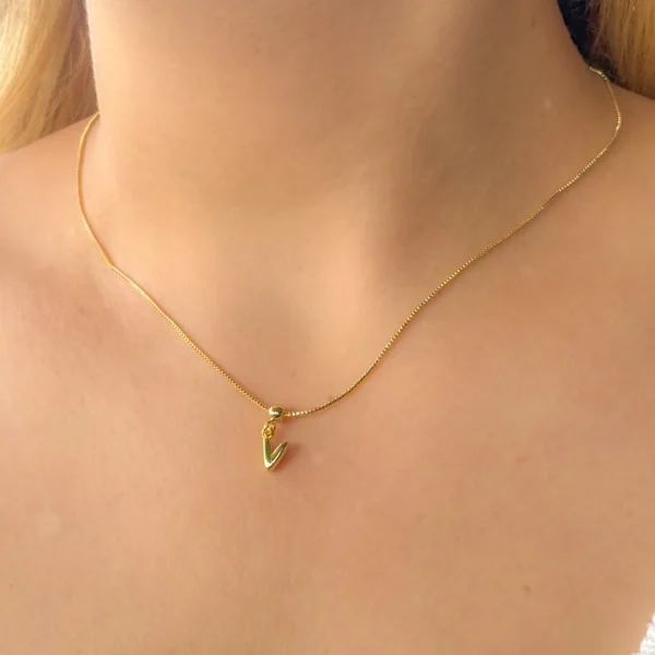 Cadena personalizada 1 letra. letra adicional GP366