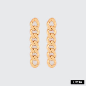 Aretes cadena: 5cm (Largo) x 1cm (Grosor)