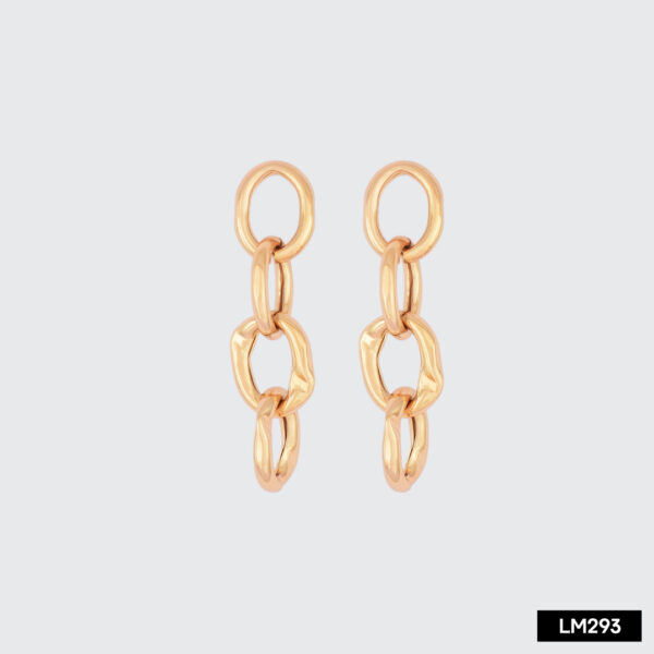 Aretes patrón cadena