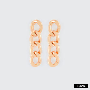 Aretes cadena: 1.5cm (Largo) x 7mm (Grosor)