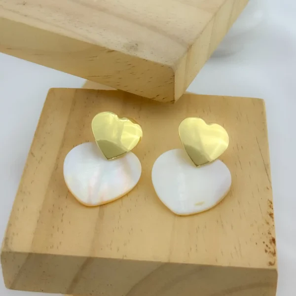 Arete corazón 4 cm - Image 2