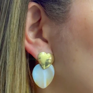 Arete corazón 4 cm