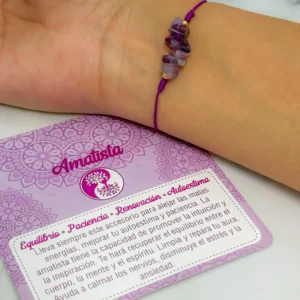 Pulsera Amatista (Ajustable)