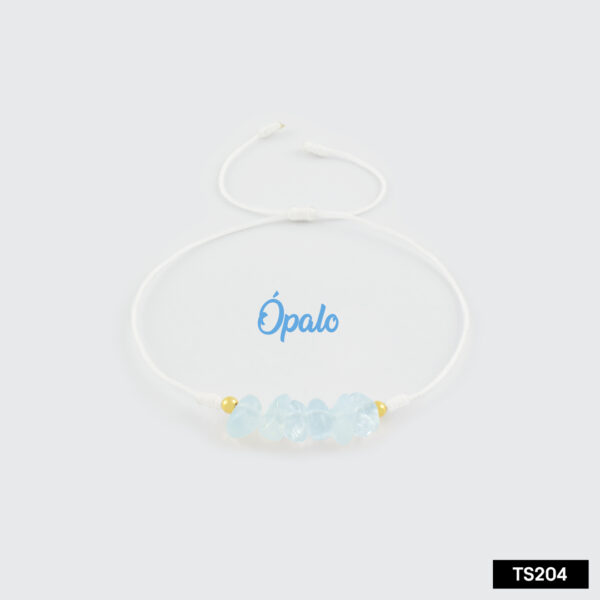 Pulsera tejida cuarzos 8mm (Ajustable) - Image 2