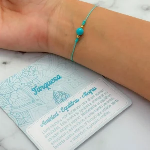 Pulsera turquesa ajustable