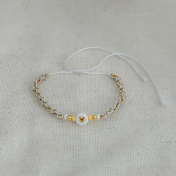 Pulsera ajustable Blanca - Image 2