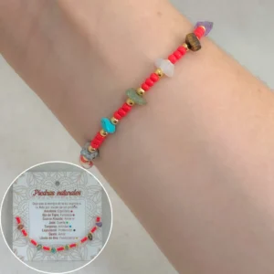 Pulsera de piedra picada ajustable